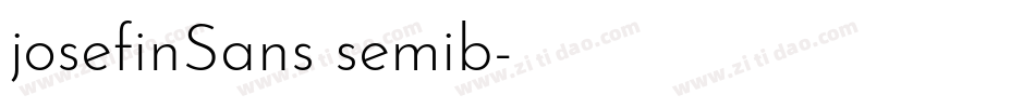josefinSans semib字体转换